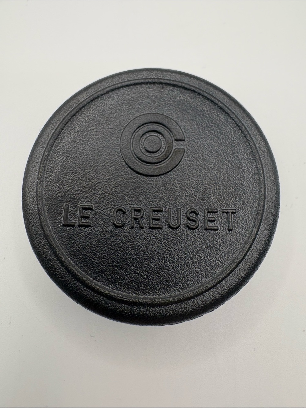 Le Creuset Black Replacement Lid Knob Handle w/ Screw NEW
